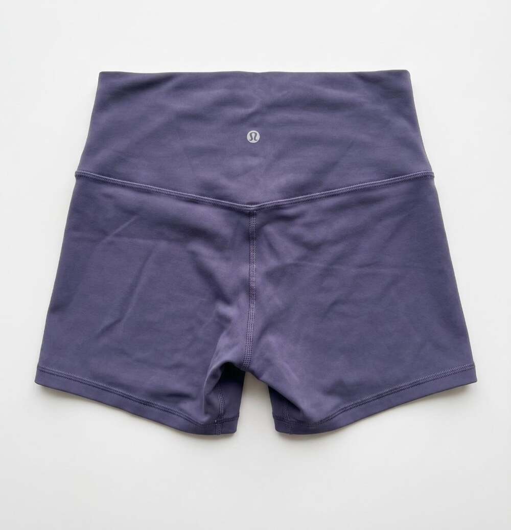 Lululemon Align High-Rise Short 4" Nightfall Purple Biker Yoga Shorts Size 10